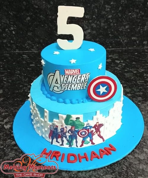 Avengers Two Tier Cake