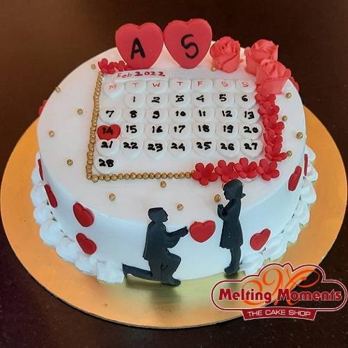  Anniversary Calendar Theme Cake