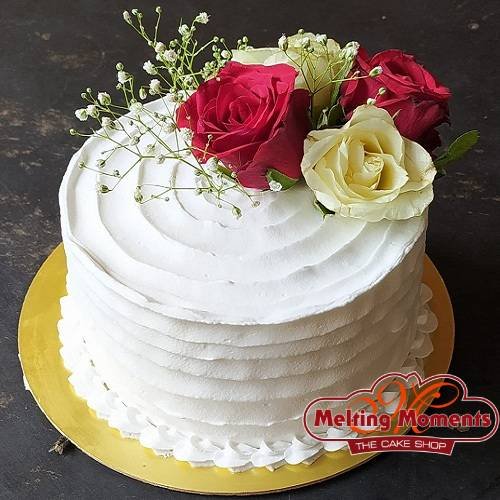 Fresh Flowers Cake