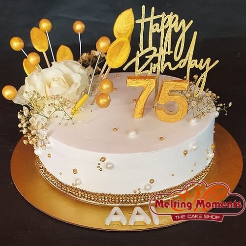 75th Birthday Celebration Cake