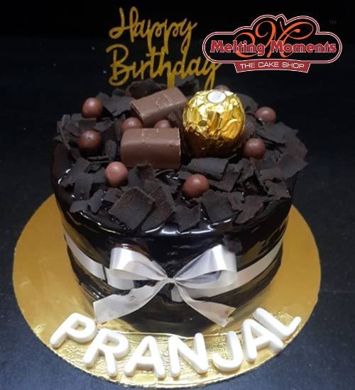 Rocher Topping Birthday Cake