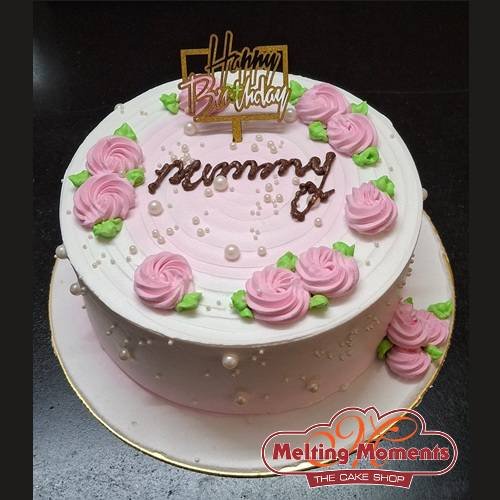  Birthday Floral Fondant Cake