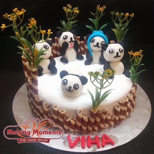 Panda Theme Cake