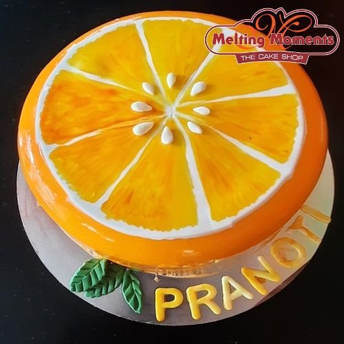 Orange Theme Cake