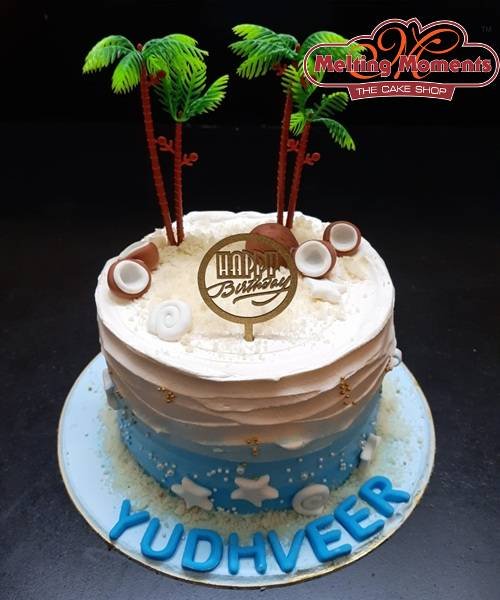 Coconut Theme Cake